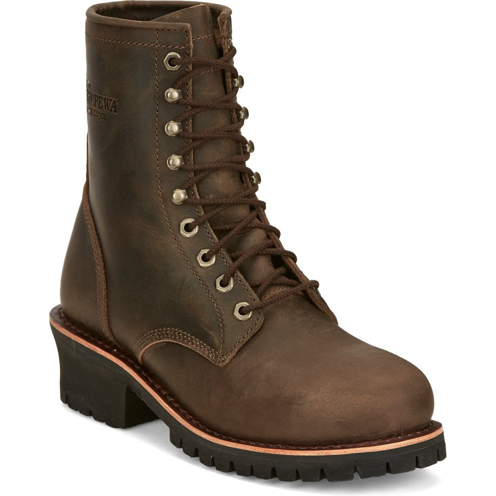 Chippewa Men's Classic 2.0 8" Comp Toe Lace Up Work Boot -Brown- NC2091 8 / Medium / Brown - Overlook Boots