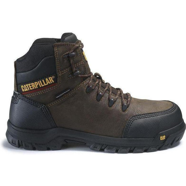 CAT Men's Resorption Waterproof Composite Toe Work Boot - Black - P90977 - Overlook Boots