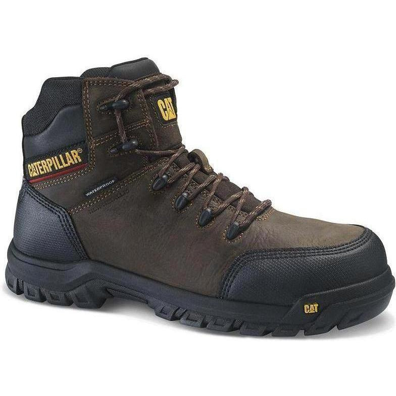 CAT Men's Resorption WP Comp Toe Work Boot - Black - P90977 7 / Medium / Black - Overlook Boots