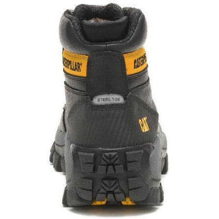 CAT Men's Invader Hi Steel Toe Work Boot - Black - P91287  - Overlook Boots