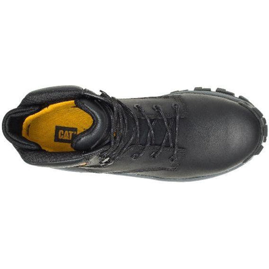 CAT Men's Invader Hi Steel Toe Work Boot - Black - P91287  - Overlook Boots