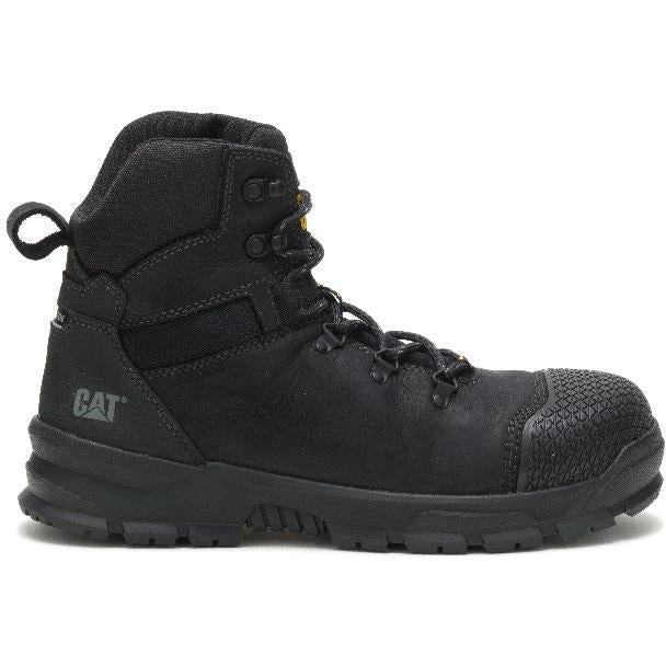 CAT Men's Accomplice X Steel Toe WP Work Boot - Black - P91329  - Overlook Boots