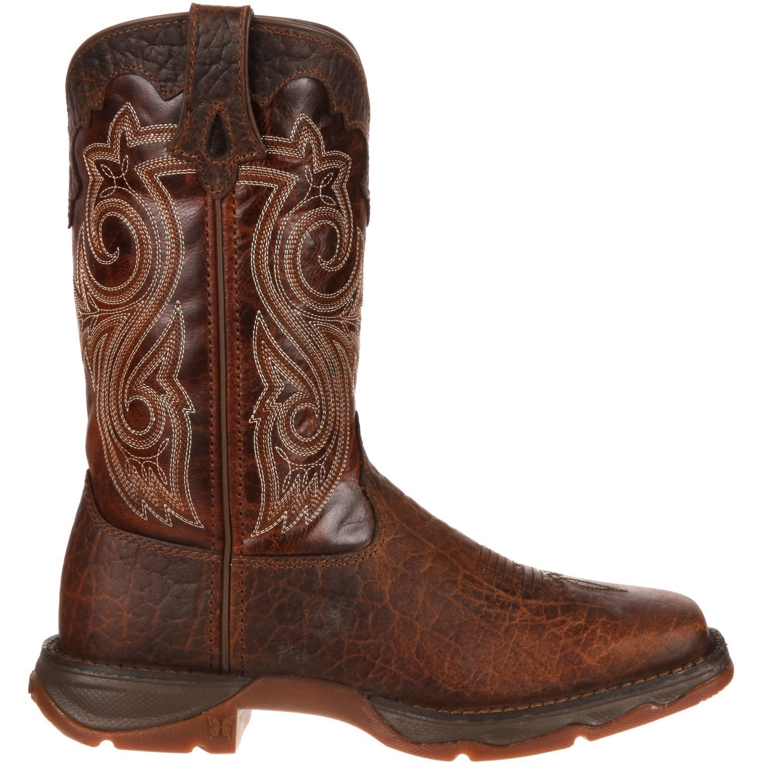 Durango Women's Lady Rebel 10" Steel Toe Western Boot - Brown - RD3315  - Overlook Boots