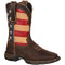 Durango Women's Lady Rebel Patriotic 10" Square Toe Western Flag Boot RD4414 6.0 / Medium / Brown - Overlook Boots