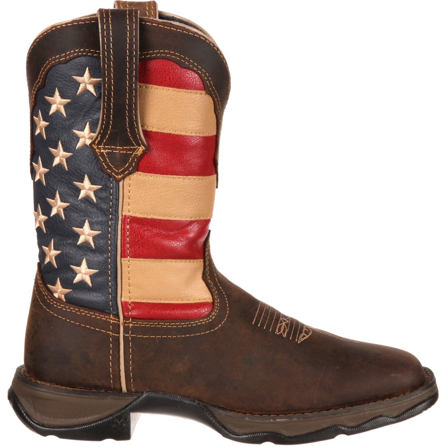 Durango Women's Lady Rebel Patriotic 10" Square Toe Western Flag Boot RD4414  - Overlook Boots