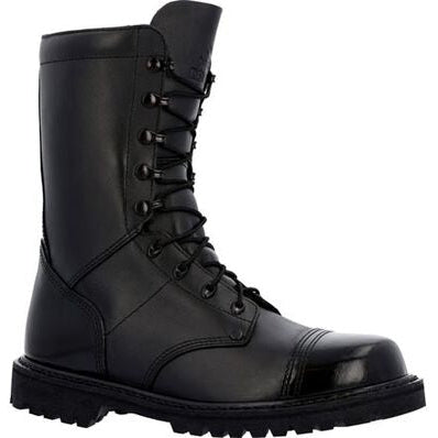 Rocky Men's Lace Up 10" Slip Resistant Jump Duty Boot -Black- RKC147  - Overlook Boots