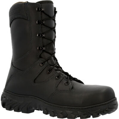 Rocky Men's Code Red 8" WP Rated Comp Toe Fire Boot -Black- RKD0086  - Overlook Boots