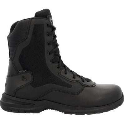 Rocky Men's Cadet 8" Side Zip Public Service Duty Boot -Black- RKD0102 7 / Medium / Black - Overlook Boots