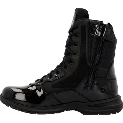 Rocky Men's Cadet 8" Side Zip Public Service Duty Boot -Black- RKD0103  - Overlook Boots