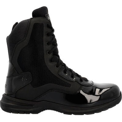 Rocky Men's Cadet 8" Side Zipper Public Service Duty Boot -Black- RKD0103 7 / Medium / Black - Overlook Boots