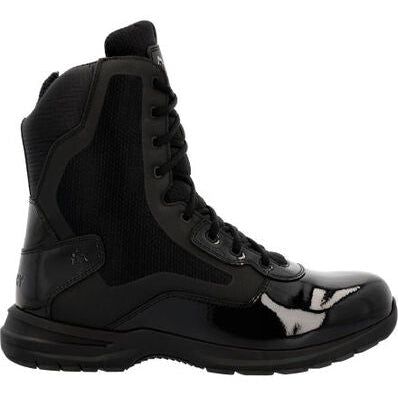 Rocky Men's Cadet 8" Side Zip Public Service Duty Boot -Black- RKD0103 7 / Medium / Black - Overlook Boots