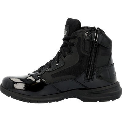 Rocky Men's Cadet 6" Side Zip Public Service Duty Boot -Black- RKD0105  - Overlook Boots