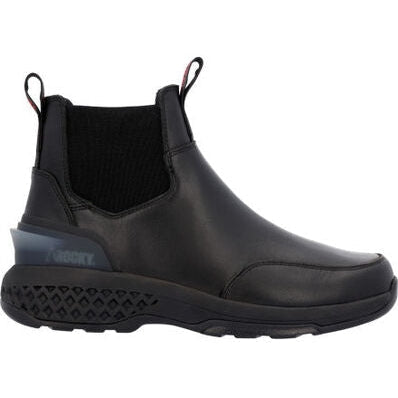 Rocky Men's Code Red Station 6" Slip On Work Boot -Black- RKD0115 4 / Medium / Black - Overlook Boots