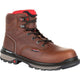 Rocky Men's Rams Horn 6" Waterproof Work Boot - Brown - RKK0259 7.0 / Medium / Brown - Overlook Boots