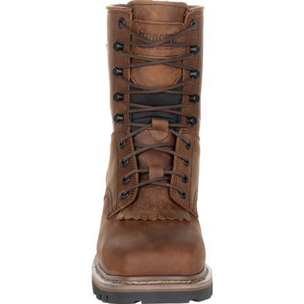Rocky Men's Square Toe Logger WP Work Boot - Brown - RKK0276  - Overlook Boots