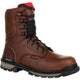 Rocky Men's Rams Horn 8" Waterproof Work Boot - Brown - RKK0296 8.0 / Medium / Dark Brown - Overlook Boots