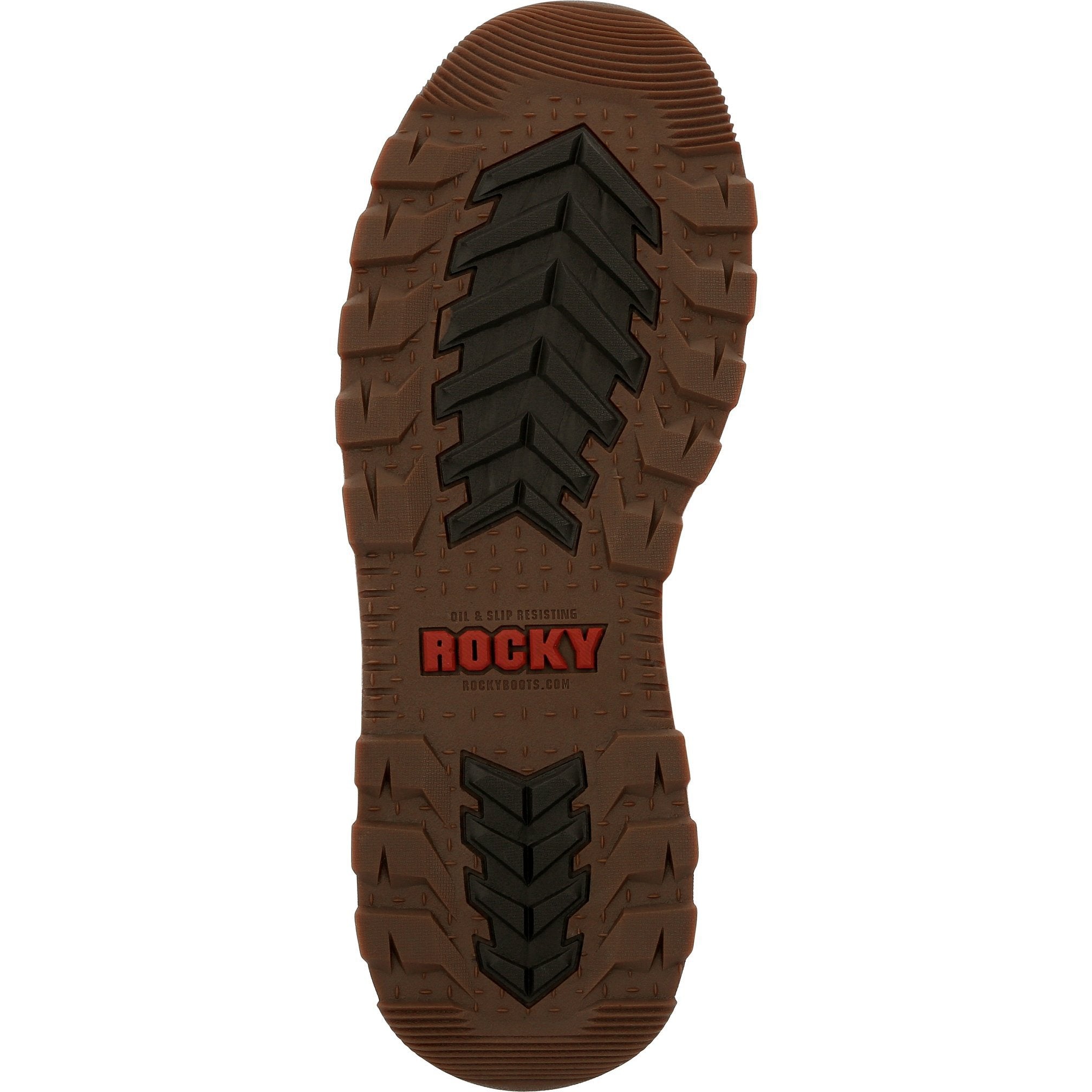 Rocky Men's Rams Horn 6" Comp Toe WP Wedge Work Boot - Brown - RKK0322  - Overlook Boots