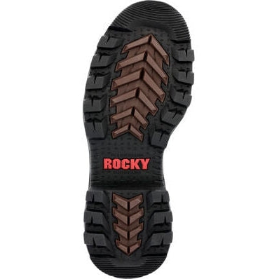 Rocky Men's Rams Horn 9" WP Logger Slip Resis Work Boot Brown RKK0395  - Overlook Boots