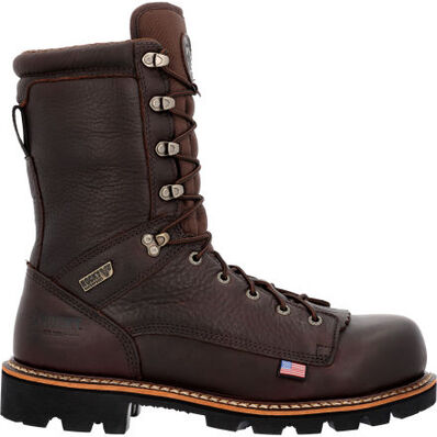 Rocky Men's Elk Stalker 10" WP Composite Toe Work Boot -Brown- RKK0399 8 / Medium / Brown - Overlook Boots