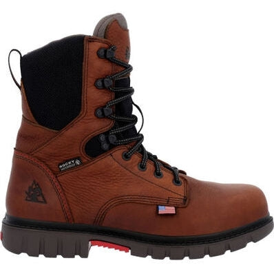 Rocky Men's Worksmart 8" WP Composite Toe Work Boot -Brown- RKK0403 8 / Medium / Brown - Overlook Boots