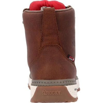 Rocky Men's Rebound Wedge 6" Soft Toe WP Work Boot -Tobacco- RKK0434  - Overlook Boots