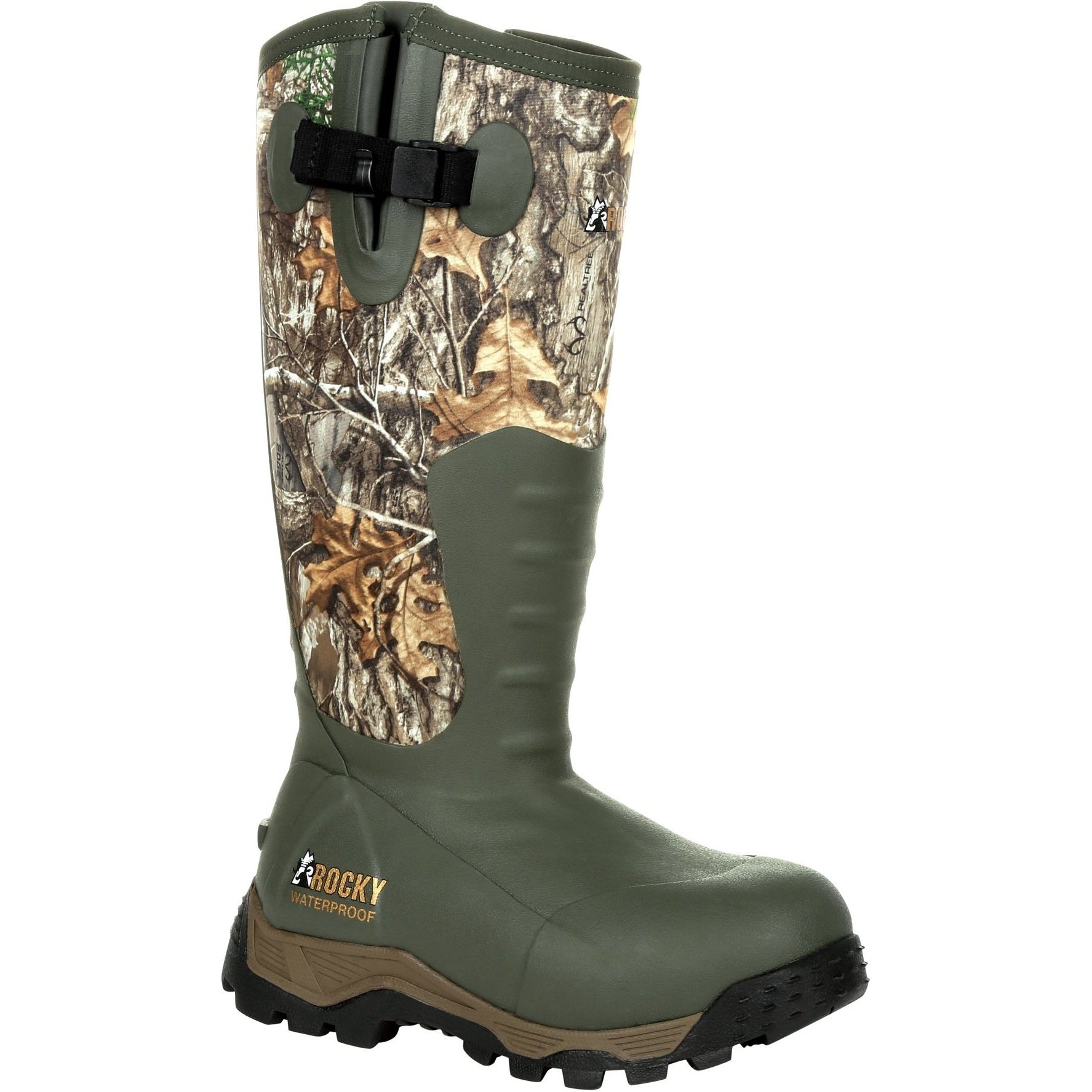 Rocky Women's Sport Pro 16" WP 1200G Ins Side Zip Hunting Boot - RKS0479 8 / Medium / Realtree Edge - Overlook Boots