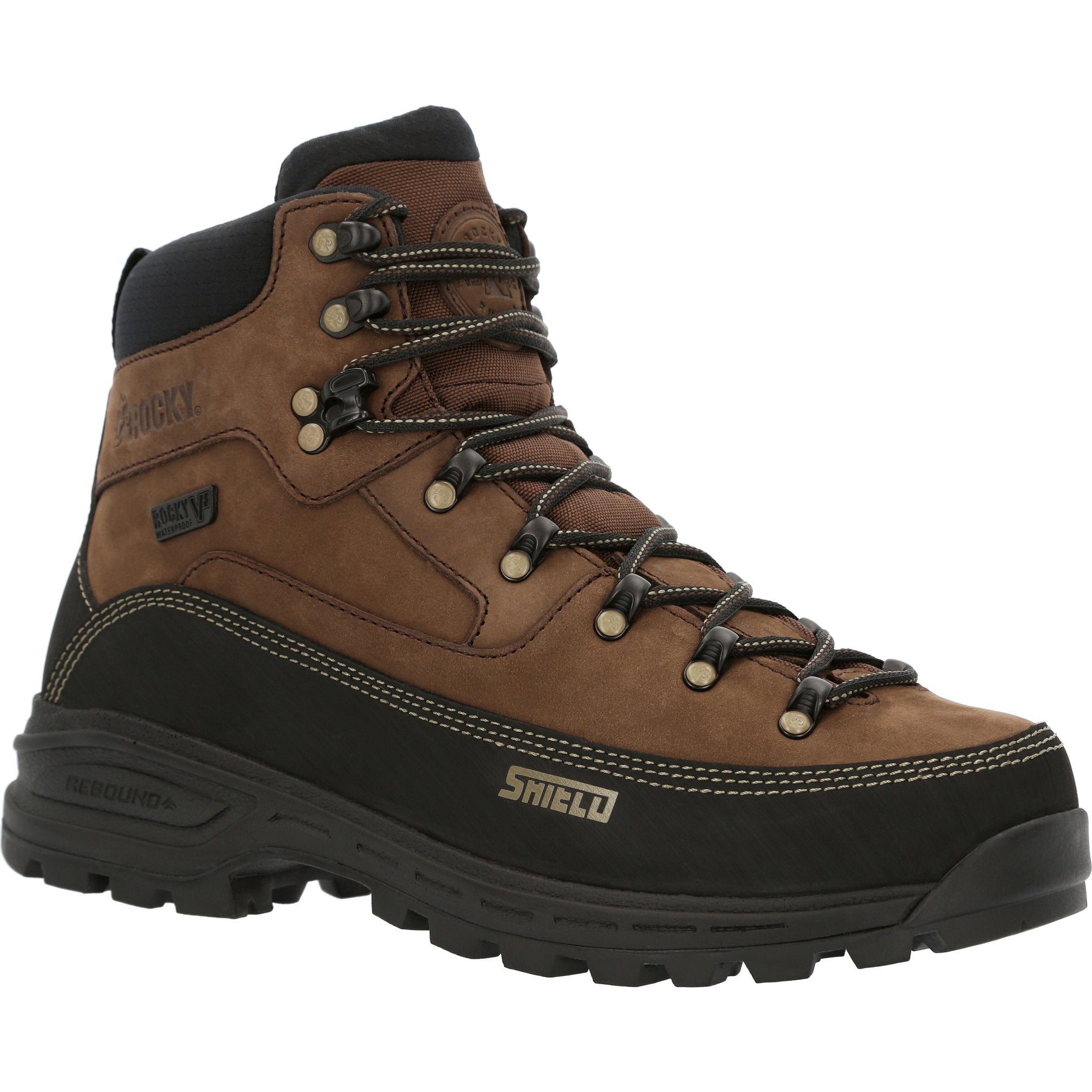 Rocky Men's MTN Stalker Pro 6" WP Hiker Mountain Boot- Brown - RKS0527 8 / Medium / Brown - Overlook Boots