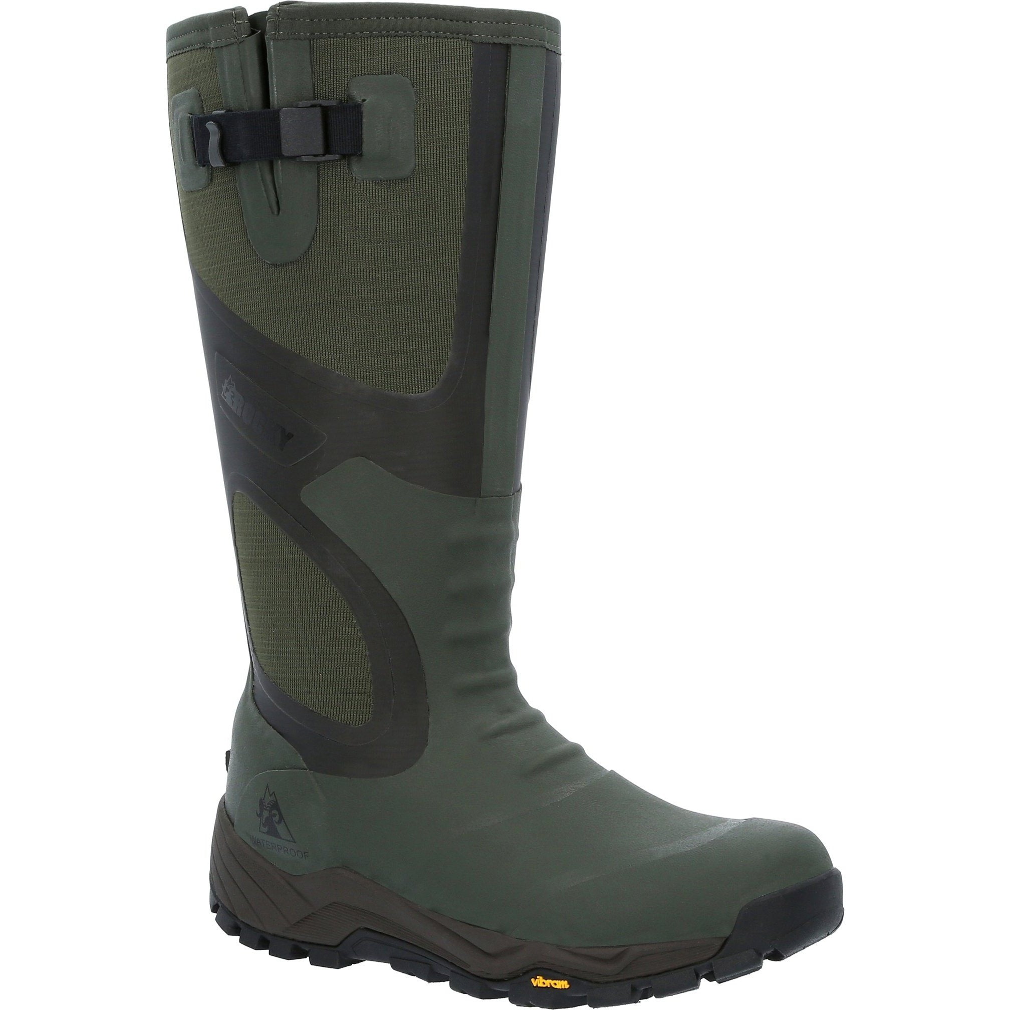 Rocky Men's XRB 16" WP 1000G Insulated Outdoor Rubber Boot - RKS0539 8 / Medium / Green - Overlook Boots
