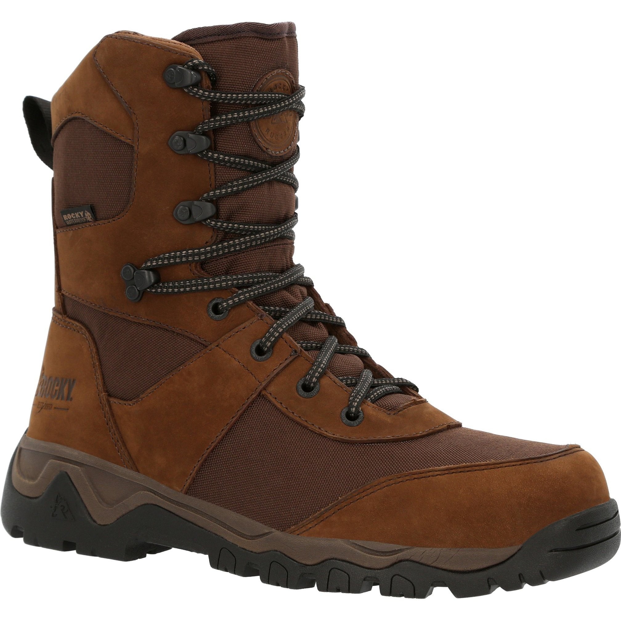 Rocky Men's Red Mountain 8" WP 400G Ins Hunting Boot - Brown - RKS0546 8 / Medium / Brown - Overlook Boots