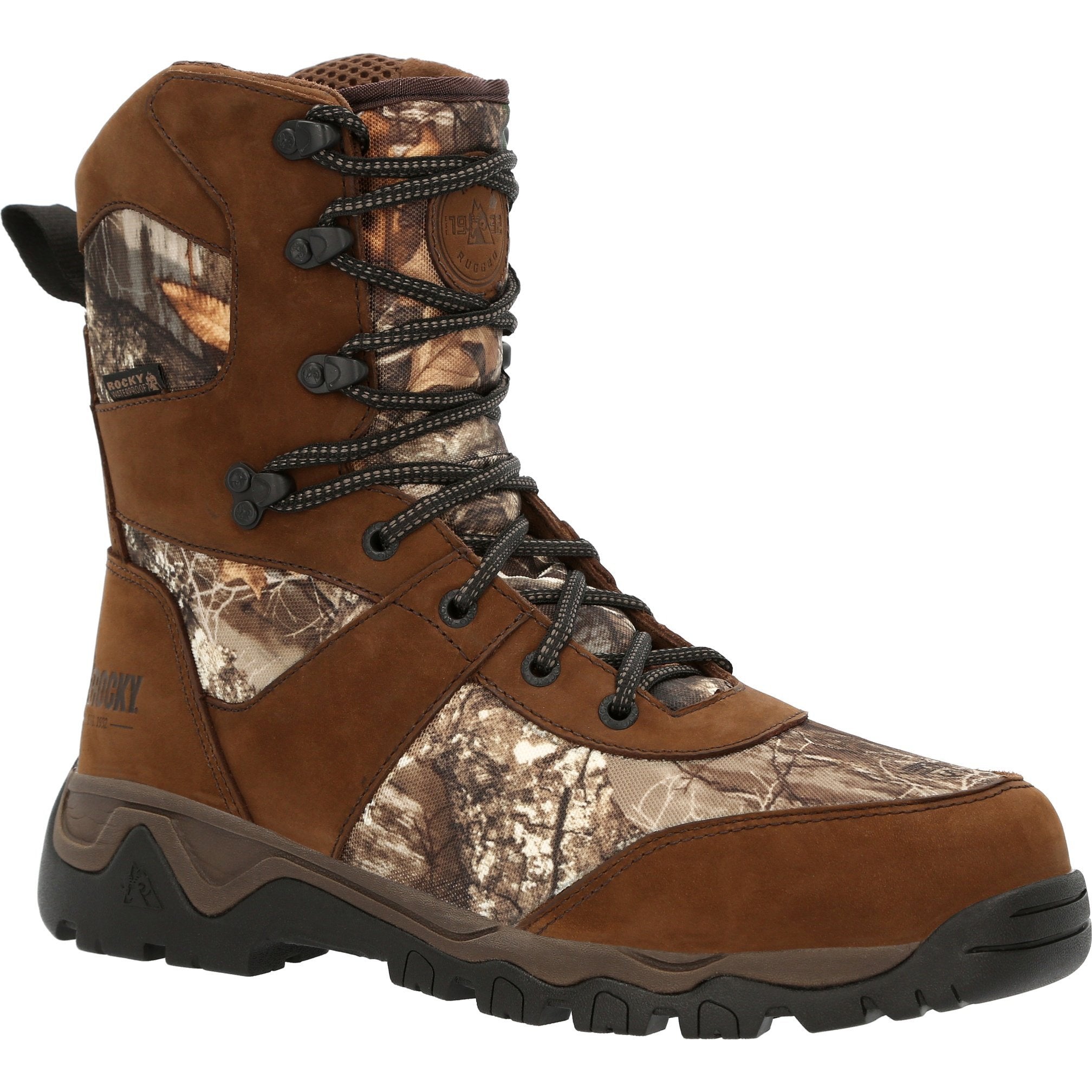 Rocky Men's Red Mountain 8" WP 800G Ins Hunting Boot- Realtree- RKS0547 8 / Medium / Realtree Edge - Overlook Boots
