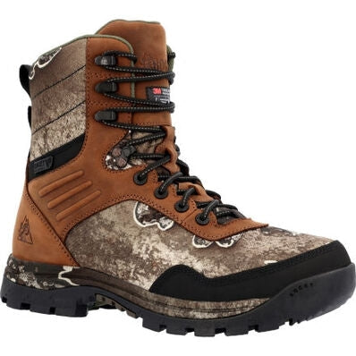 Rocky Men's Lynx 8" WP 400G Insulated Work Boot -Tan And White- RKS0593  - Overlook Boots