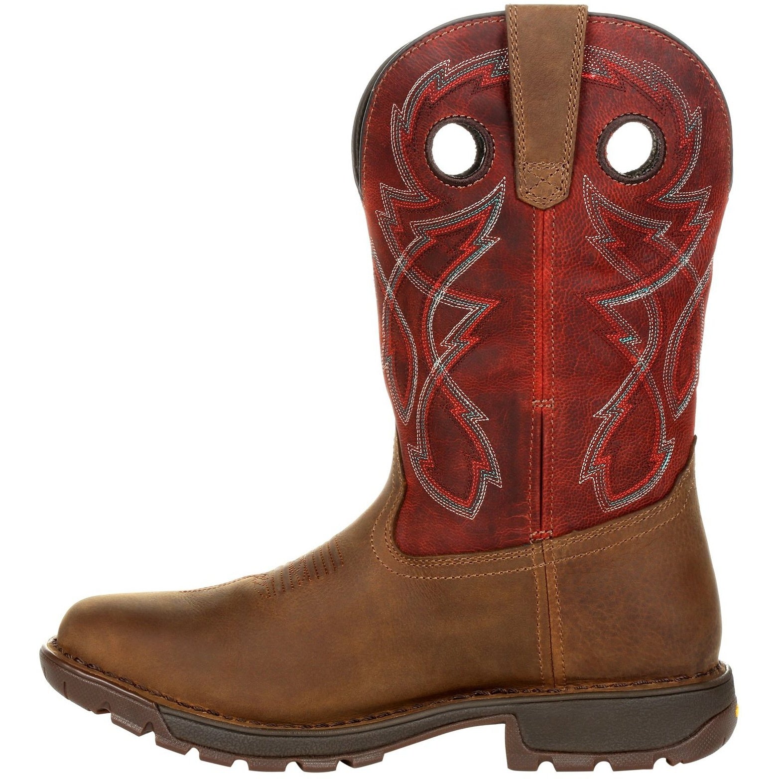 Rocky Men's Legacy 32 11" Sqr Toe WP Western Work Boot- Red - RKW0316  - Overlook Boots