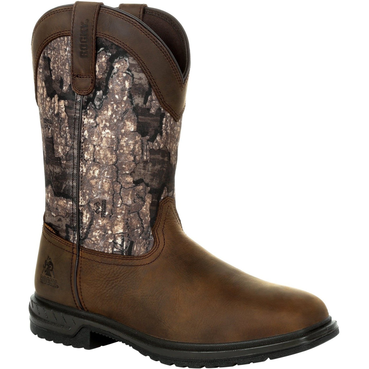 Rocky Men's Worksmart 11" Square Toe WP 400G Ins Western Work Boot RKW0326 7 / Medium / Realtree Timber - Overlook Boots