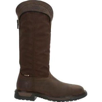 Rocky Men's Original Ride FLX 16" Comp Toe WP Snake Boot- Brown- RKW0347  - Overlook Boots
