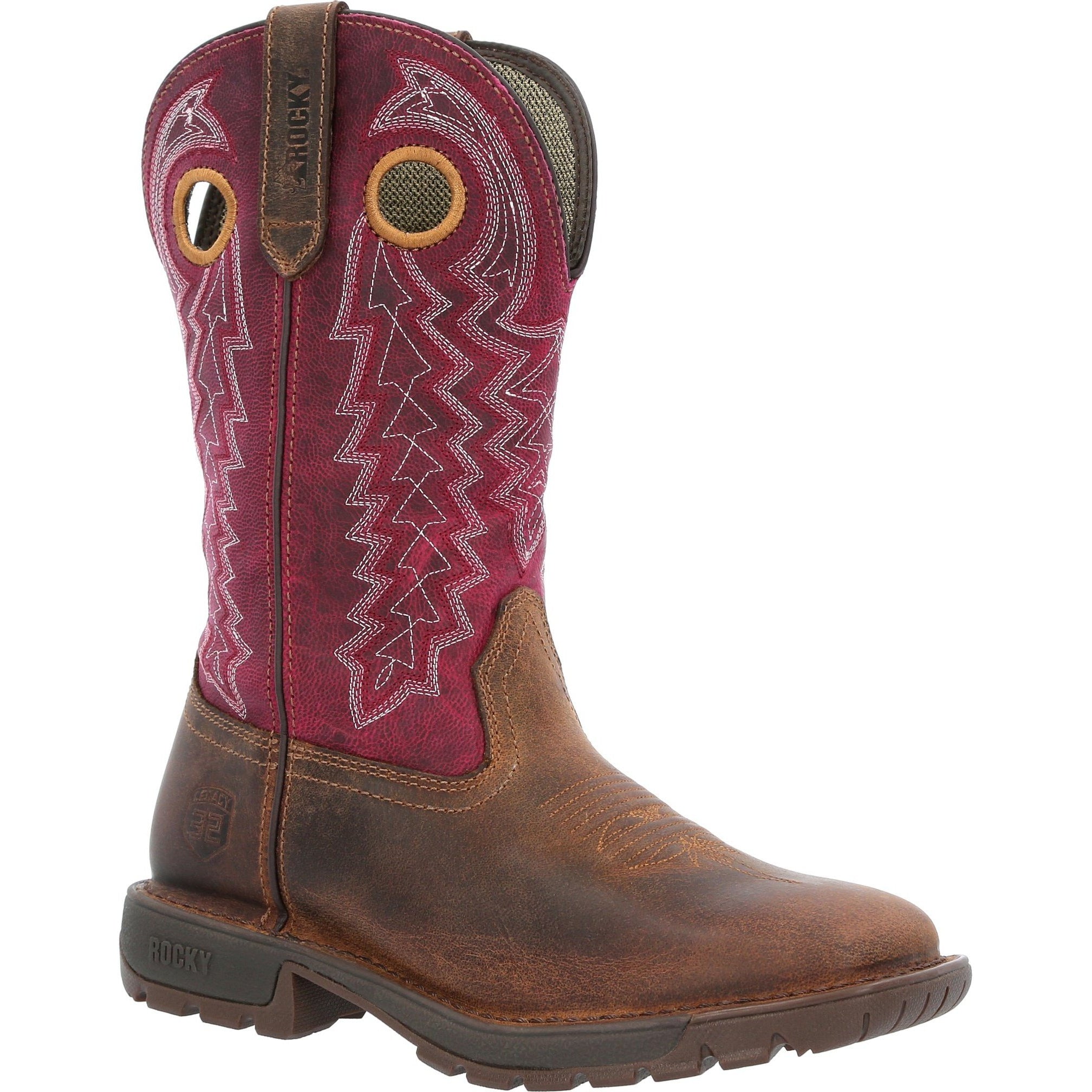 Rocky Women's Legacy 32 11" Square Toe Western Boot - Brown - RKW0357 6 / Medium / Brown - Overlook Boots