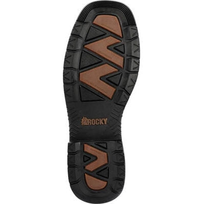 Rocky Men's Worksmart 11" Waterproof Composite Toe Western Work Boot -Brown- RKW0385 - Overlook Boots