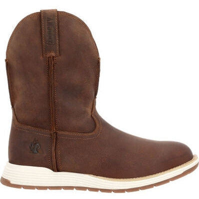 Rocky Men's Farmstead 10" Comp Toe Western Work Boot -Brown- RKW0400 7 / Medium / Brown - Overlook Boots
