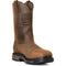 Ariat Men's WorkHog Extreme Carbon Toe Waterproof Western Work Boot - Brown - 10036002 7.0 / Medium / Brown - Overlook Boots