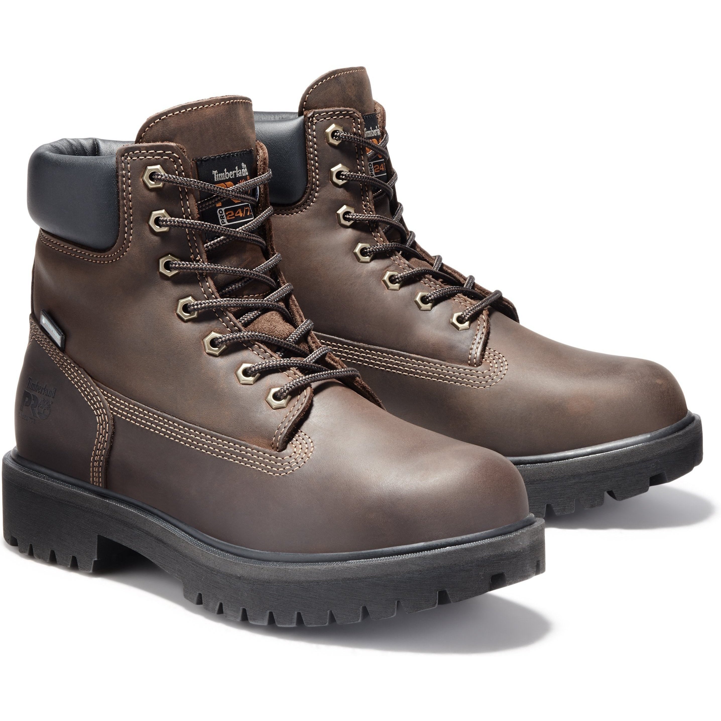 Timberland PRO Men's Direct Attach 6" Steel Toe Work Boot -TB038021242 7 / Medium / Brown Oiled Full Grain - Overlook Boots