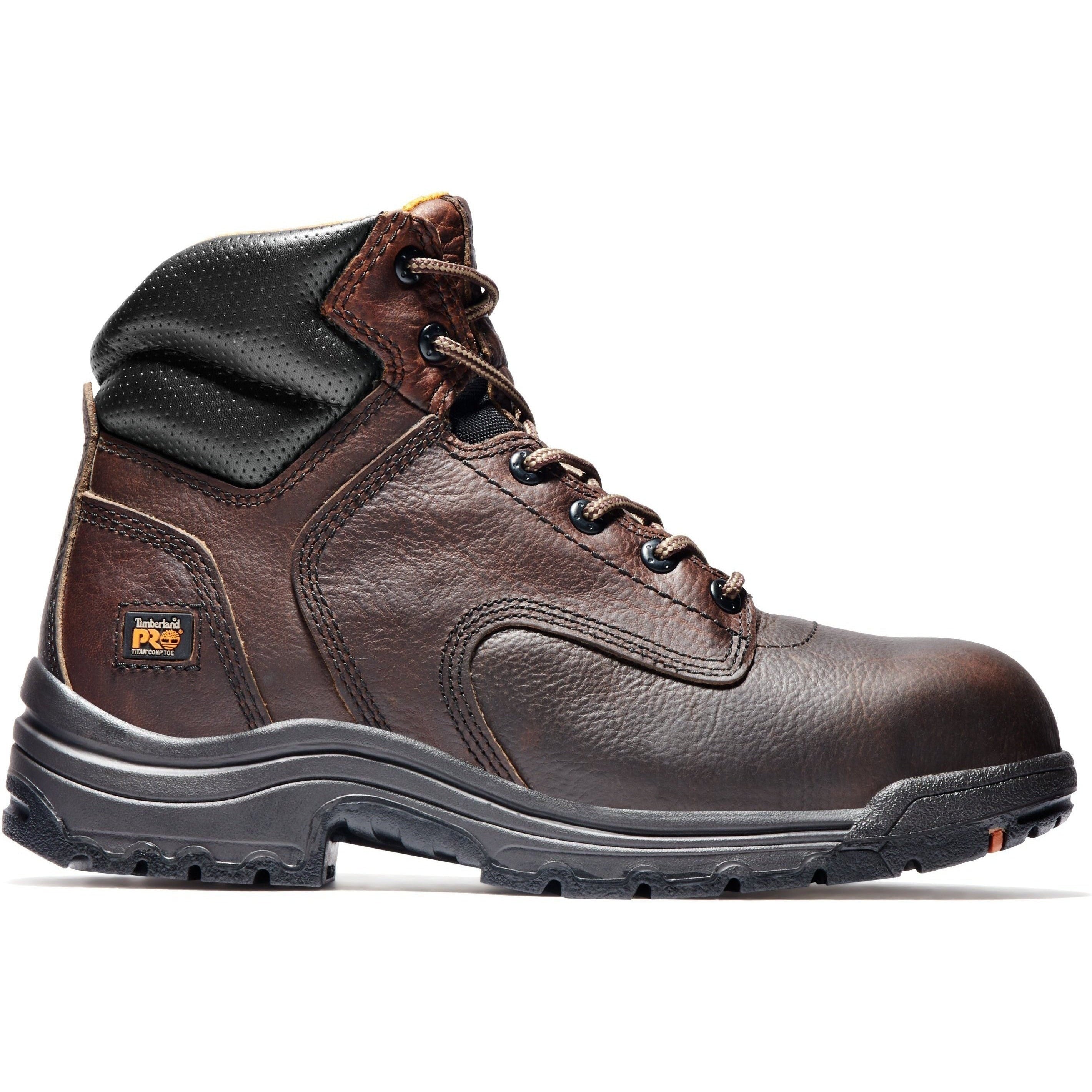 Timberland PRO Men's TiTAN 6" Comp Toe Work Boot - Brown - TB050508210  - Overlook Boots