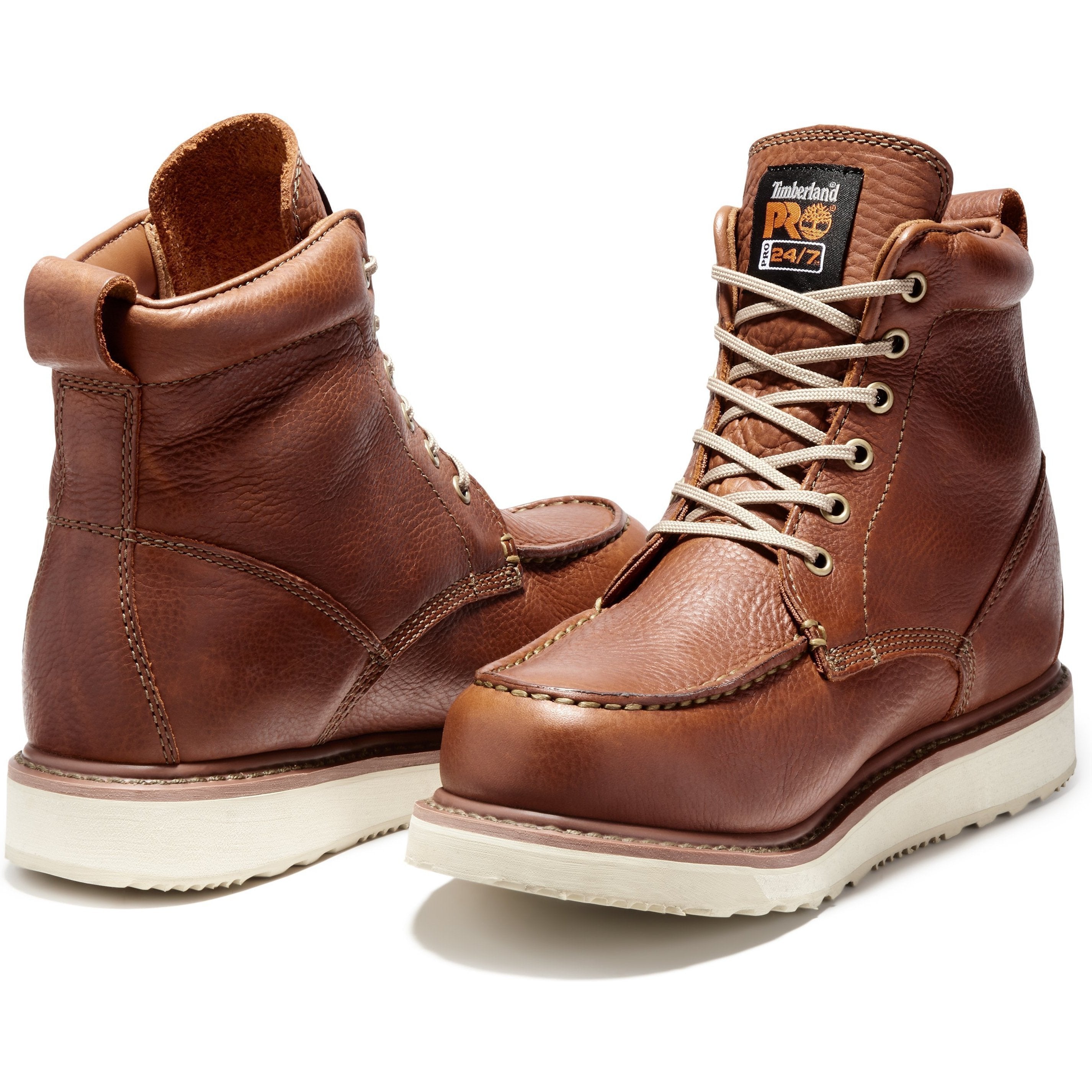 Timberland PRO Men's Wedge 6" Soft Toe Wedge Work Boot - Rust - TB053009214  - Overlook Boots