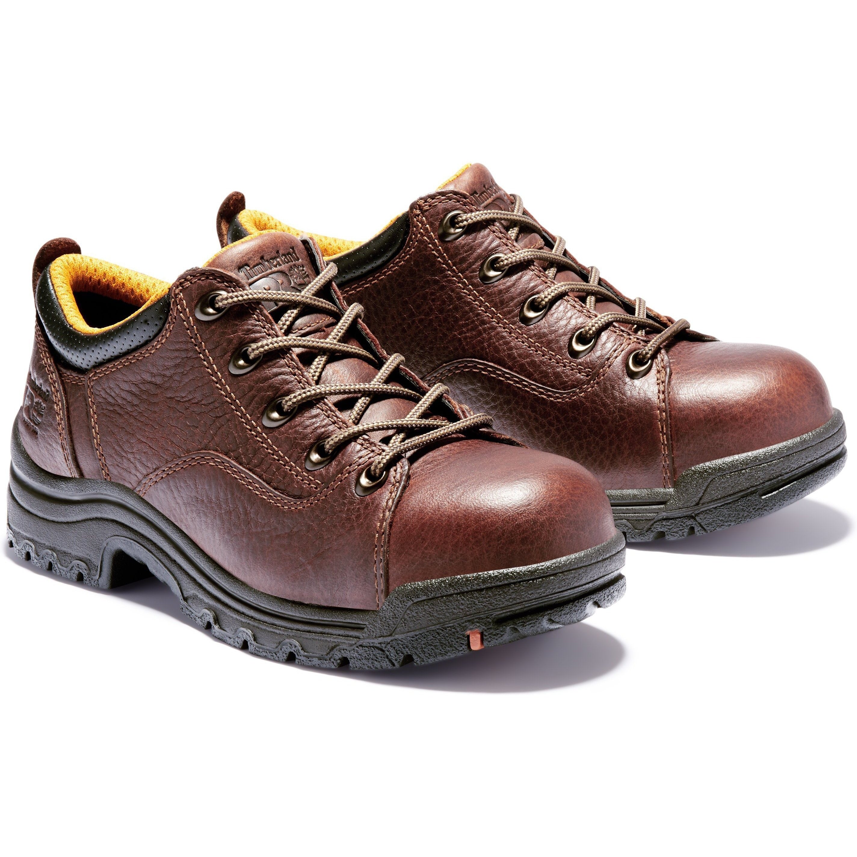 Timberland PRO Women's TITAN Alloy Toe Oxford Work Shoe - Brown - TB063189214 5.5 / Medium / Brown - Overlook Boots