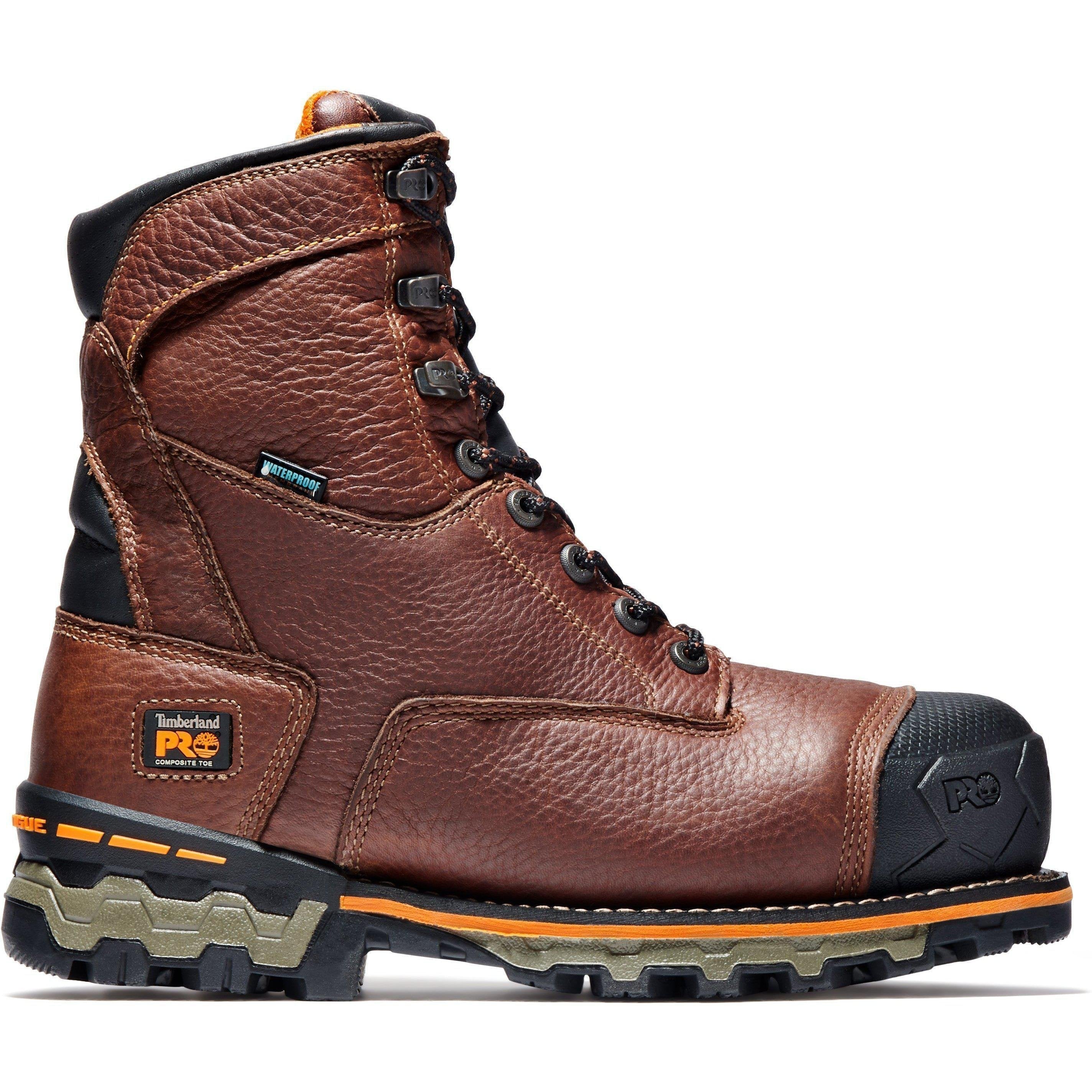 Timberland PRO Men's Boondock 8" Composite Toe Waterproof Ins Work Boot TB189628214 7 / Medium / Brown - Overlook Boots
