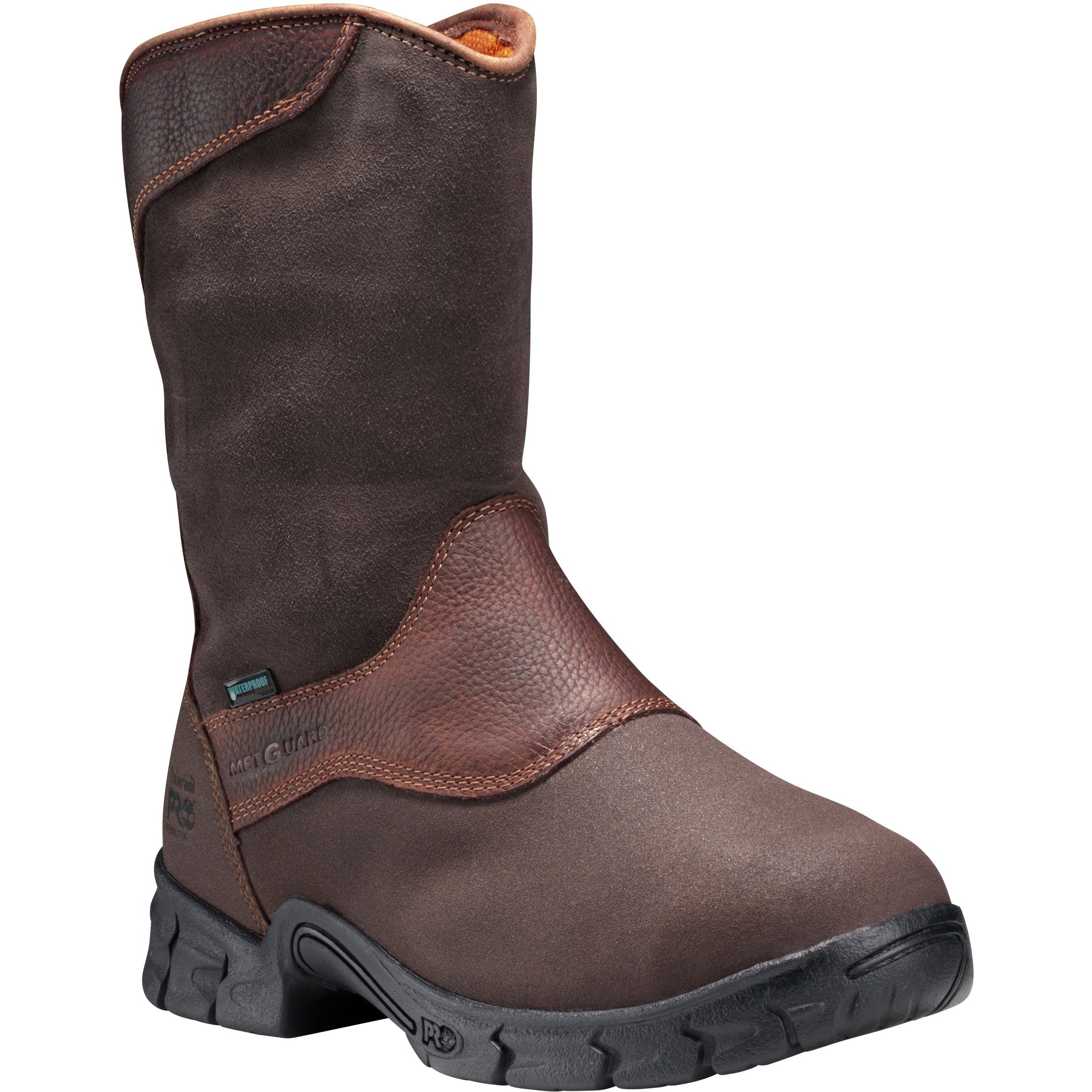 Timberland PRO Men's Excave Stl Toe Metguard Pull-on Work Boot -TB089652214 7 / Medium / Brown - Overlook Boots