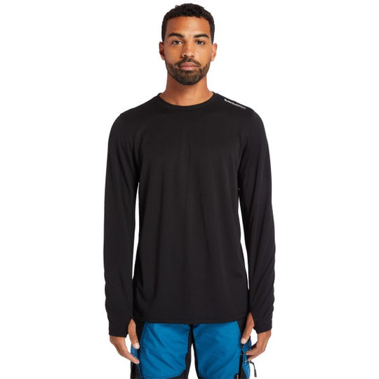 Timberland Pro Men's Wicking Good Long Sleeve T-Shirt - Black - TB0A1128015  - Overlook Boots
