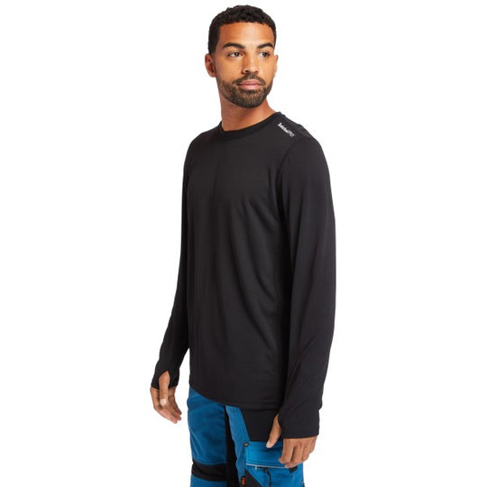 Timberland Pro Men's Wicking Good Long Sleeve T-Shirt - Black - TB0A1128015  - Overlook Boots