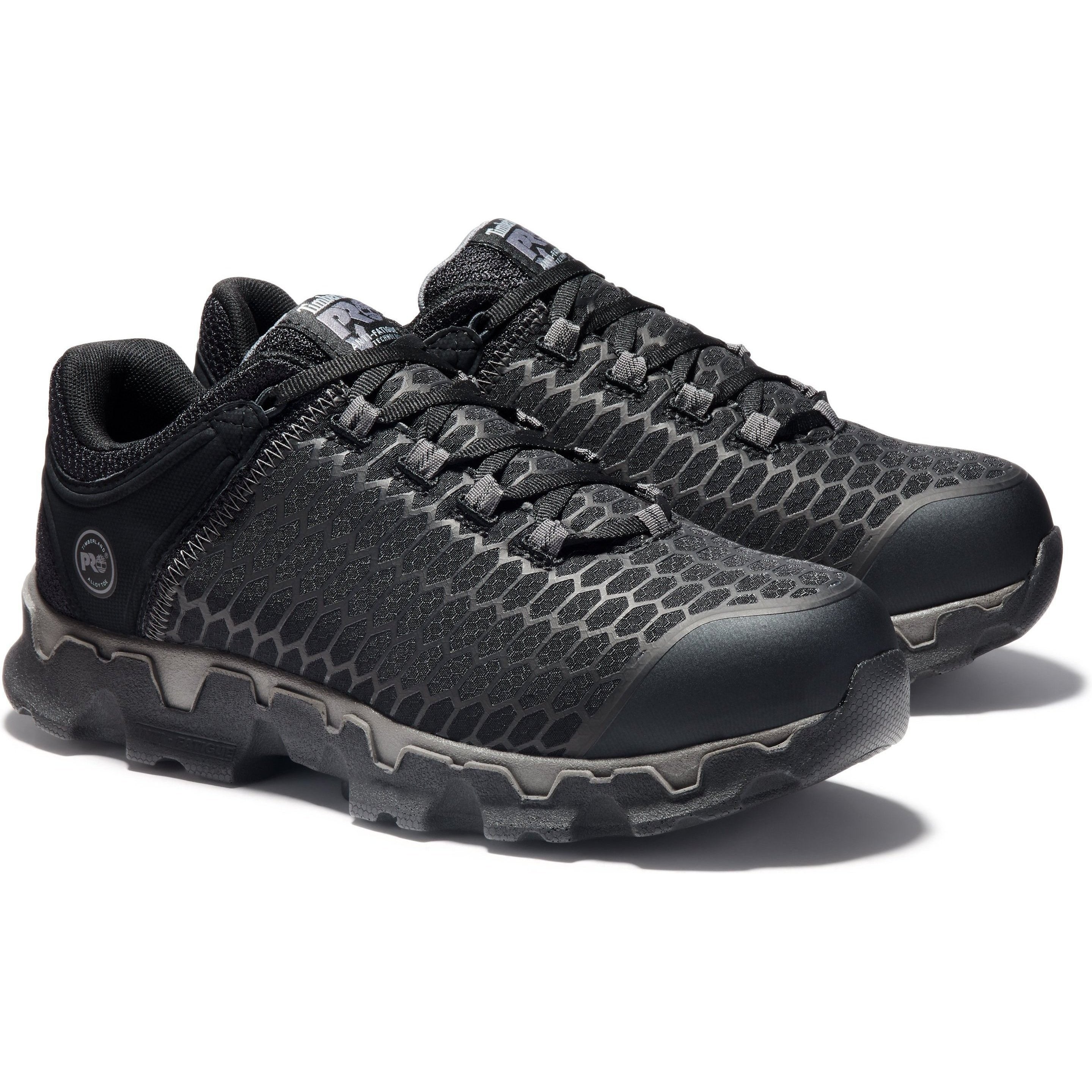 Timberland PRO Men's Powertrain Sport SD+ Alloy Toe Work Shoe TB0A1B6U001 7 / Medium / Black Ripstop Nylon - Overlook Boots