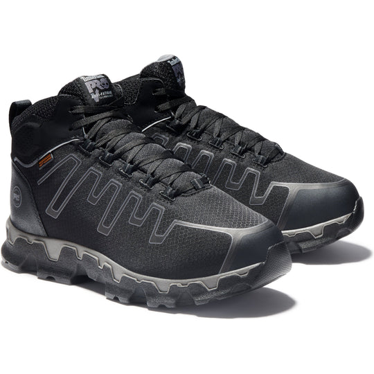 Timberland PRO Men's Powertrain Alloy Toe Metguard Work Shoe-TB0A1GHM001 3.5 / Medium / Black - Overlook Boots