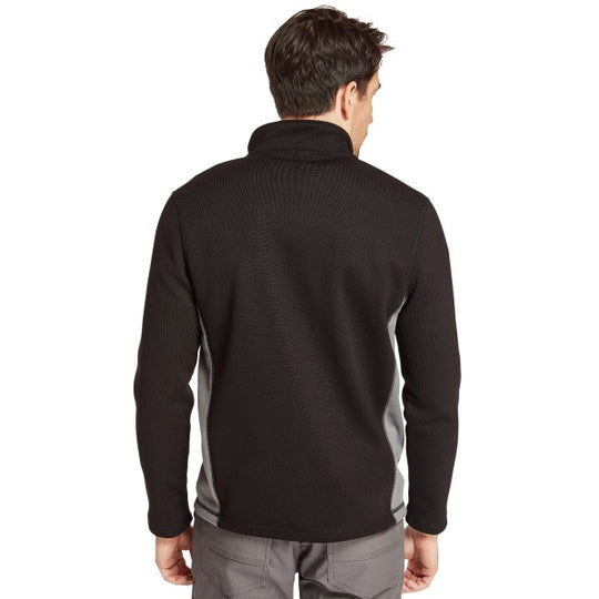 Timberland Pro Men's Studwall 1/4 Zip Textured Fleece Top - Black - TB0A1HGK015  - Overlook Boots