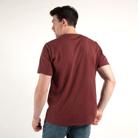 Timberland Pro Men's Base Plate Short Sleeve T-Shirt - Maroon - TB0A1HNS644  - Overlook Boots
